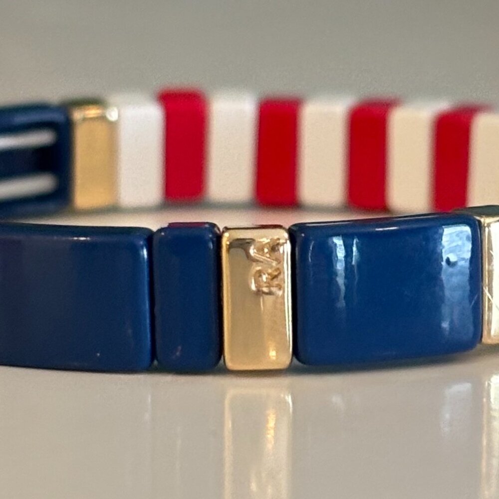 Roxanne Assoulin Americana Beaded Enamel Bracelet - Picture 5 of 5